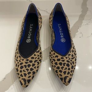Rothy's The Point Leopard Print Retired Ballet Flat